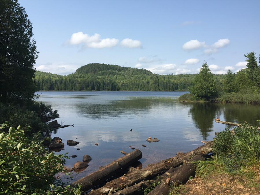 Whale Lake along Eagle Mountain Trail in Minnesota